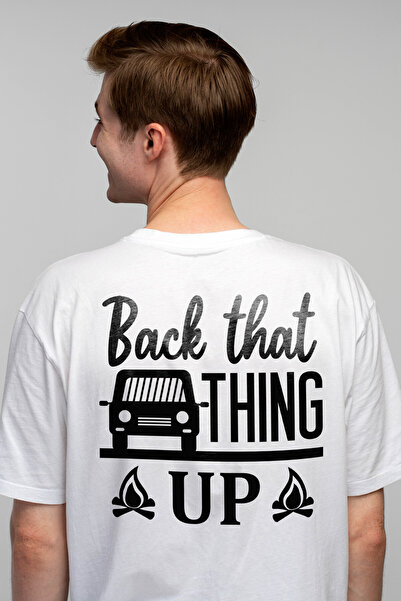 StoryGift Romania Tricou bărbătesc cu o mașină și textul „back That Thing Up”...