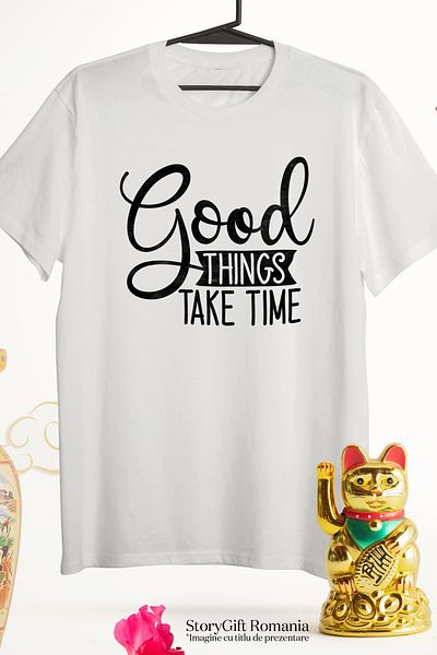 StoryGift Romania Men's T-shirt for those who believe that good things don't happen overnight - you need STG
