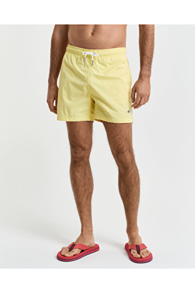 Gant Erkek Sarı Regular Fit Mayo Şort