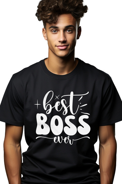 StoryGift Romania Tricou bărbătesc pentru cel mai cool șef din toate timpuril...