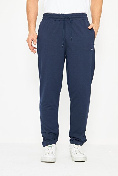 TRENDHİLL Ανδρικό ίσιο παντελόνι με χαλαρή εφαρμογή, Navy Blue 6503-L