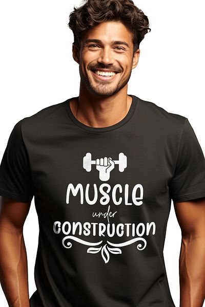 StoryGift Romania Men's T-shirt for those who train to develop their muscles with STG print