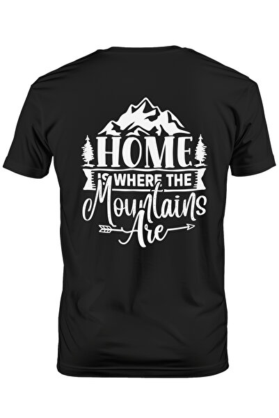 StoryGift Romania Men's T-shirt with mountains and fir trees with the message...