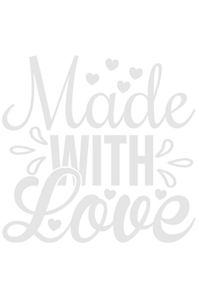StoryGift Romania Sticker Adeziv 90CM Exterior cu inimioare si mesajul "Made ...
