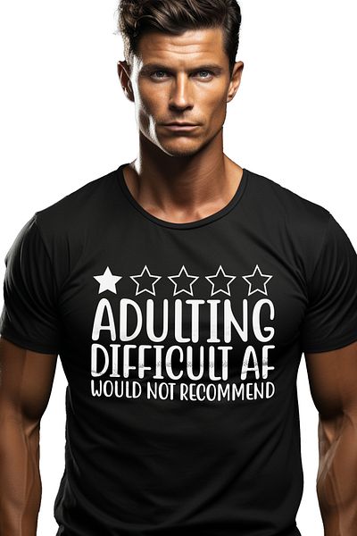 StoryGift Romania Men's T-shirt for those who don't recommend being an adult, because it's very difficult with STG
