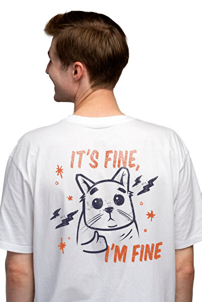 StoryGift Romania Tricou bărbătesc cu pisică furioasă care dă semnul OK, text...