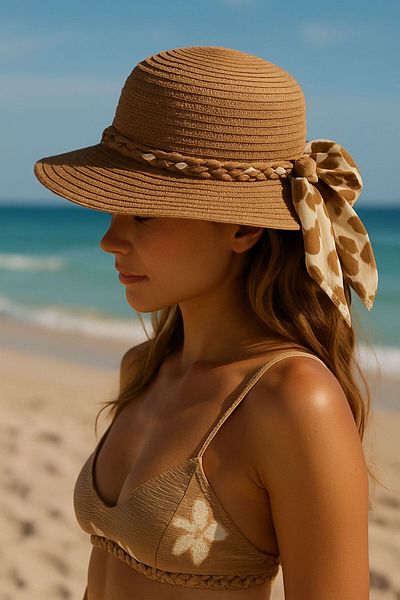 demirosa Straw Beach Hat