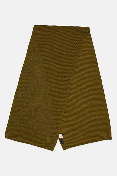 s.Oliver Women Knitted Wraps 25 X 188 Cm, Olive