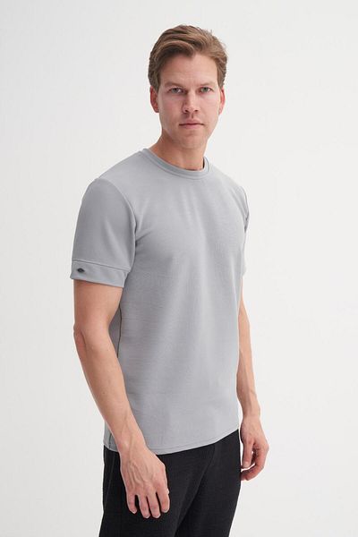 Cazador Πλεκτό χτενισμένο βαμβακερό μπλουζάκι Polo Neck Slim Fit