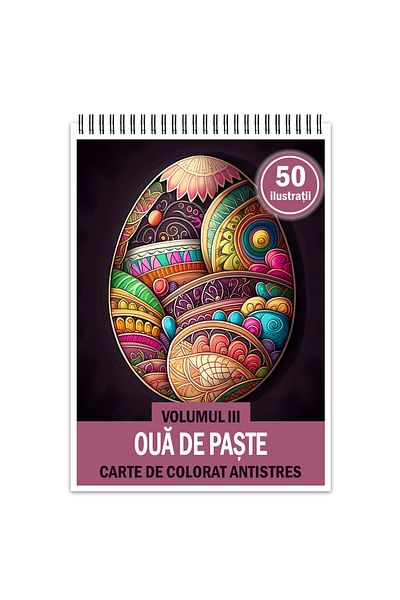 Legendary Gifts Anti-stress Coloring Book, 50 Illustrations Easter Eggs - Volume Iii, 106 Pages, Format: A5