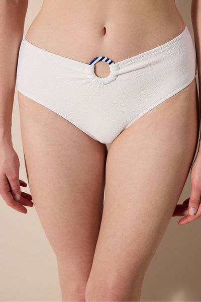 Penti Μπικίνι με υφή Daisy Rib Hipster σε εκρού κάτω μέρος