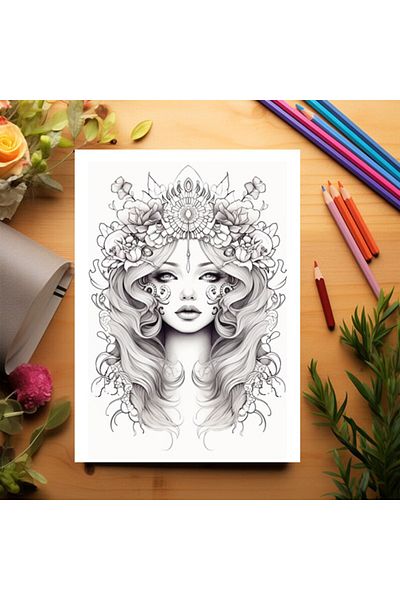 Legendary Gifts Adult Coloring Book, 50 Illustrations, Tattoos - Volume I, 106 Pages, Format: A5