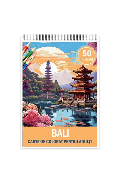 Legendary Gifts Coloring Book For Relaxation And Anti-stress, 50 Illustrations, Bali, 106 Pages, Format: A5