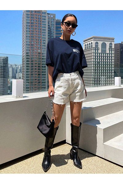 DAXİS Sportwear Company ΓΥΝΑΙΚΕΙΟ Μπλουζάκι με στάμπα με λαιμόκοψη