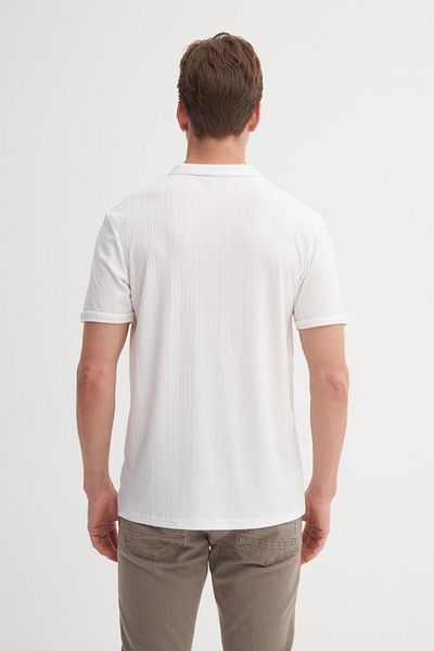 Cazador Πλεκτό μπλουζάκι με υφή Polo Neck Regular Fit