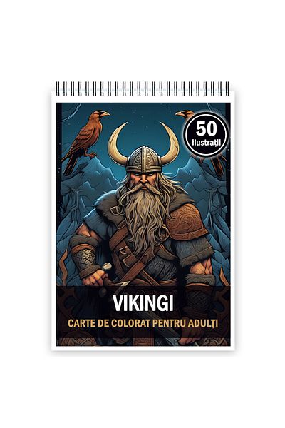 Legendary Gifts Coloring Book For Adults, 50 Illustrations, Vikings, 106 Pages