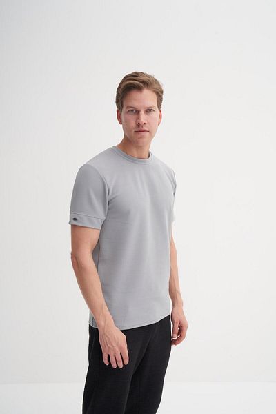 Cazador Πλεκτό χτενισμένο βαμβακερό μπλουζάκι Polo Neck Slim Fit