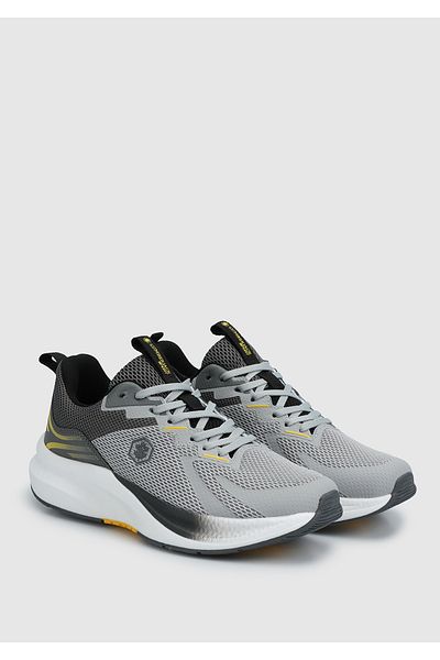 lumberjack Grey leather men's sneaker pump