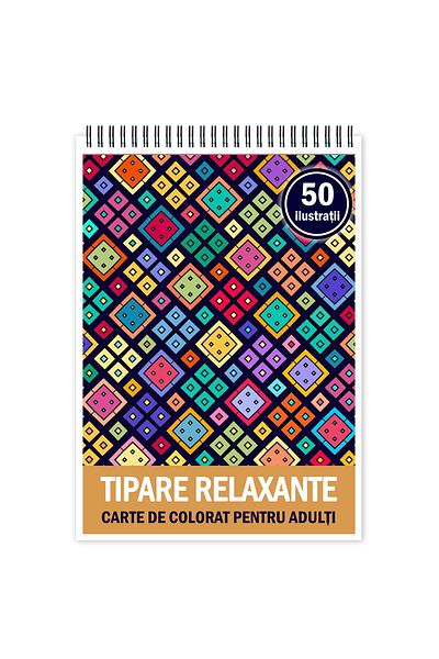 Legendary Gifts Anti-stress Coloring Book, 50 Illustrations, Relaxing Patterns, 106 Pages, Format: A5