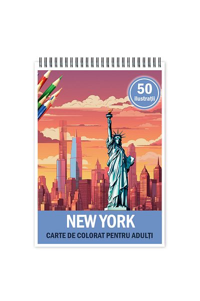 Legendary Gifts Coloring Book For Relaxation And Anti-stress, 50 Illustrations, New York, 106 Pages, Format: A5