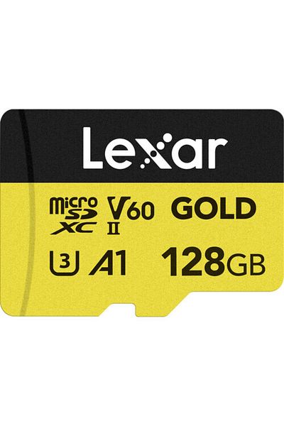 Lexar Professional 128Gb 280 Mb/S Gold Micro Sd Memory Card