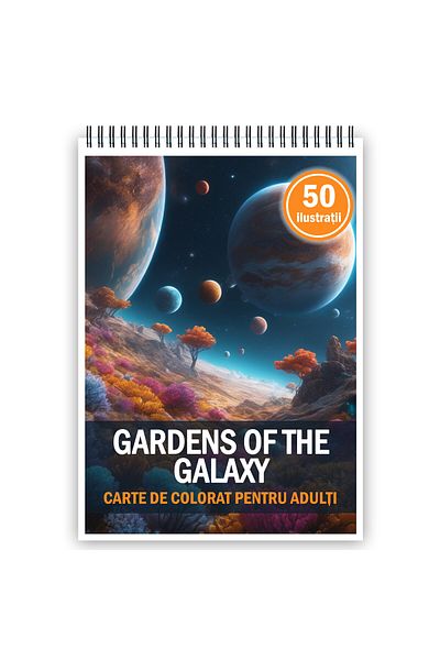 Legendary Gifts Adult Coloring Book, 50 Illustrations, Gardens Of The Galaxy, 106 Pages