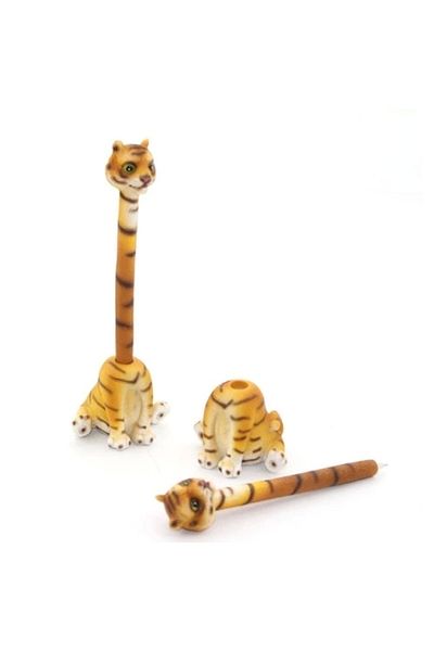 PRATİKOBA Polyester Tiger Ballpoint Pen