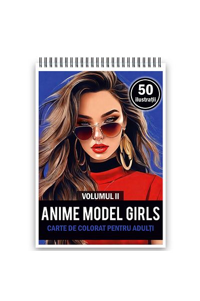 Legendary Gifts Coloring Book, 50 Illustrations, Anime Model Girls - Volume Ii, 106 Pages, Format: A5i