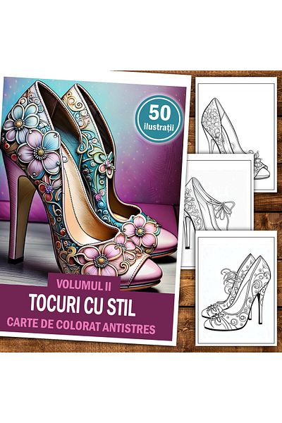 Legendary Gifts Anti-stress Coloring Book, 50 Illustrations Heels With Style - Volume Ii, 106 Pages, Format: A5