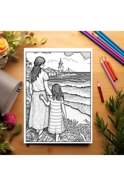 Legendary Gifts Coloring Book, 50 Illustrations, Moments Of Prayer, 106 Pages, Format: A5