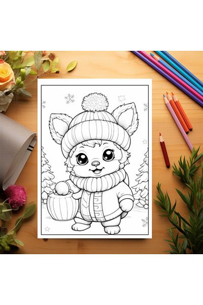 Legendary Gifts Coloring Book, 50 Illustrations, Merry Christmas, 106 Pages, Format: A5