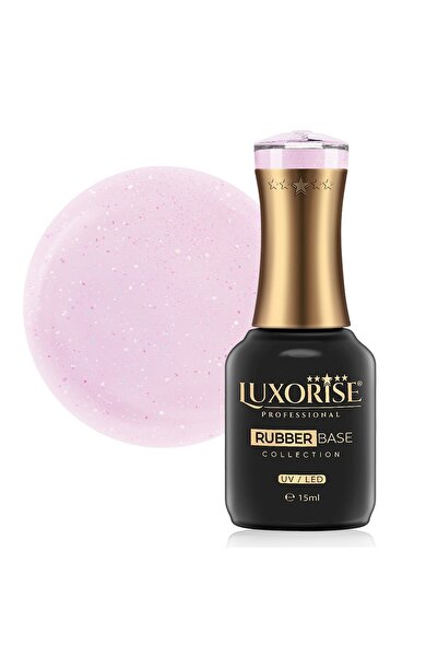 LUXORISE Colecția Rubber Base Eclat - Strălucire delicată 15ml