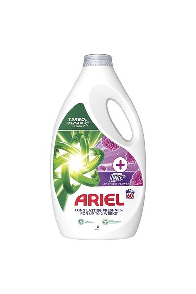 Ariel Amethyst Flower Laundry Liquid Plus 60 Washes 3l
