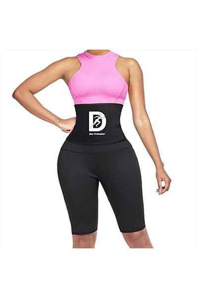 Dee-Trimmer Dee Trimmer Sweat-more Sauna Control Pant for Women Sports Fitness Workout And Yoga (S, Rose Red)
