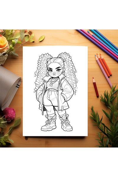 Legendary Gifts Adult Coloring Book, 50 Illustrations, Anime Dolls - Volume Ii, 106 Pages, Format: A5