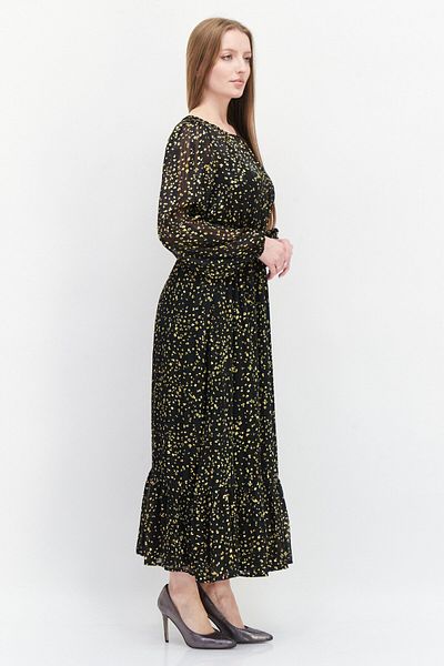 Lost + Wander Women Allover Print Maxi Dress, Black Combo