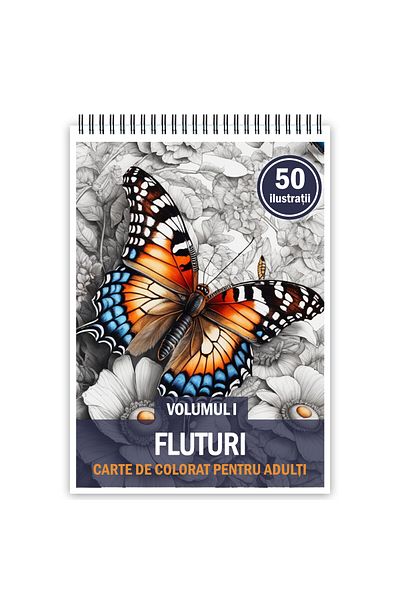 Legendary Gifts Coloring Book, 50 Illustrations, Butterflies - Volume I, 106 Pages, Format: A5