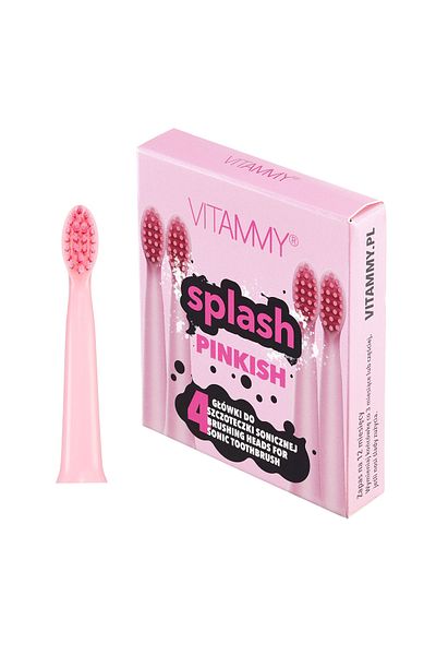 Vitammy Set of 4 toothbrush refills VITAMMY Splash TH1811-4 Pinkish, Pink