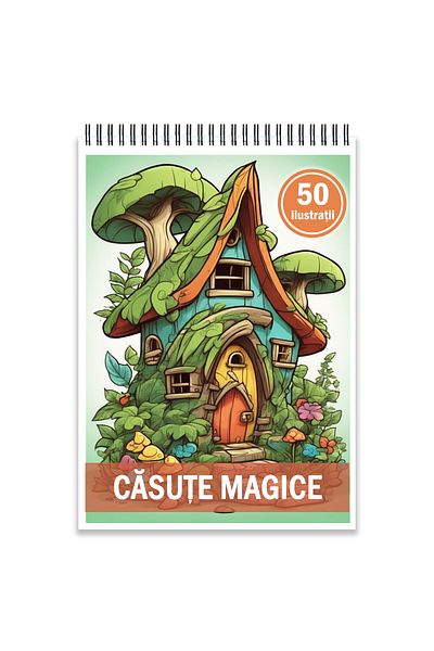 Legendary Gifts Coloring Book, 50 Illustrations, Magic Houses, 106 Pages, Format: A5