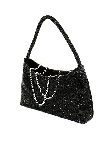 KEEBA Μαύρη βραδινή τσάντα. Βραδινή τσάντα με πέτρες. Γυναικεία βραδινή τσάντα. Τσάντα βραδινού φορέματος μαύρη. Τσάντα γάμου για πρόσκληση.