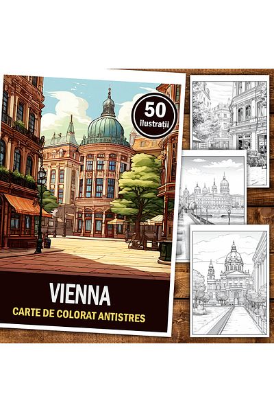 Legendary Gifts Coloring Book For Relaxation And Anti-stress, 50 Illustrations, Vienna, 106 Pages, Format: A5