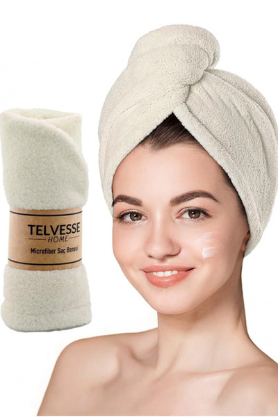 ByKurt Товстий мікрофібровий рушник для пляжу та басейну - кремовий