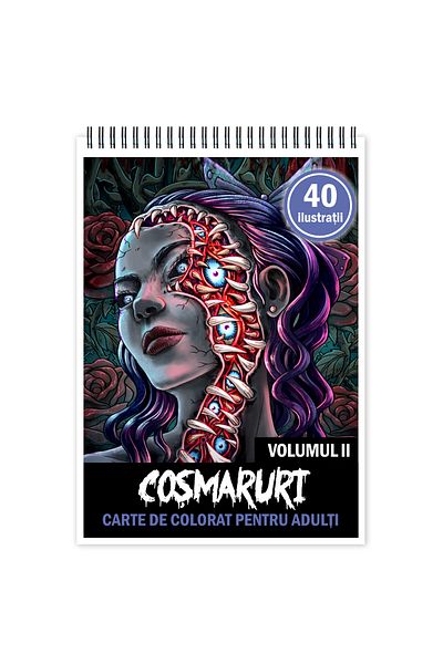 Legendary Gifts Anti-stress Coloring Book, 40 Illustrations, Nightmares - Volume Ii, 86 Pages, Format: A5