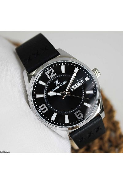 Daniel Klein Dk224863 Men's Wrist Watch with Leather Cord