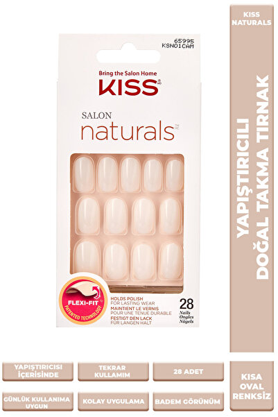 Kiss Renksiz Takma Tırnak Seti Tırnak Yapıştırıcılı - Ksn01c - 731509659955