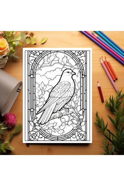 Legendary Gifts Adult Coloring Book, 50 Illustrations, Enchanting Stained Glass - Volume Iii, 106 Pages