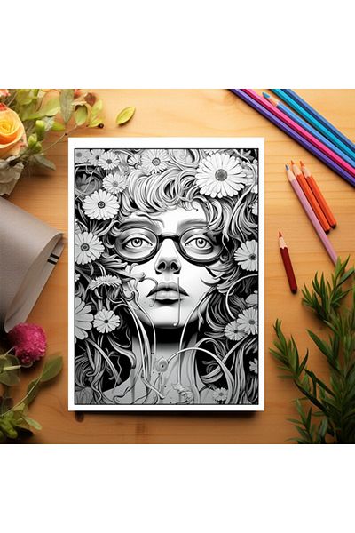 Legendary Gifts Coloring Book With 50 Illustrations, Trippy - Volume I, 106 Pages, Format: A5