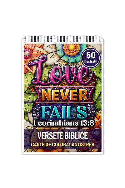 Legendary Gifts Anti-stress Coloring Book, 50 Bible Verse Illustrations, 106 Pages, Format: A5