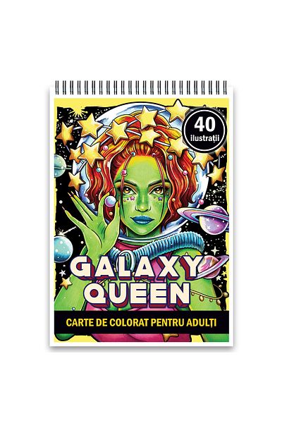 Legendary Gifts Coloring Book, 40 Illustrations, Galaxy Queen, 86 Pages, Format: A5