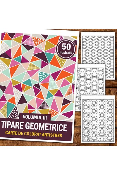 Legendary Gifts Anti-stress Coloring Book, 50 Illustrations Geometric Patterns - Volume Iii, 106 Pages, Format: A5